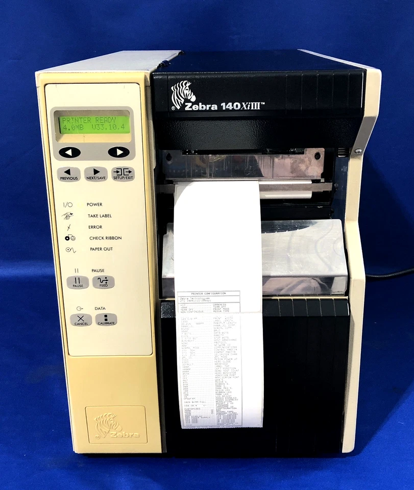 Zebra 140Xi III Label Thermal Printer 140-101-00000 ✅ GOOD PRINTHEAD ✅ Local PU - Image 2 of 4