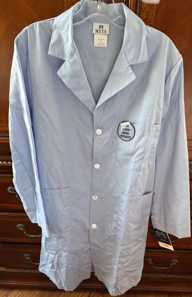 Abrigo META Unsex azul cielo. Pequeño Foto 2 de 4