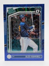 2024 Panini Donruss Optic Rated Prospects Alex Ramirez #109 Blue Velocity Prizm