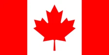Canada flag sticker weatherproof bumper vinyl decal