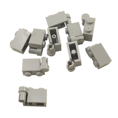 10 NEUE LEGO Hinge Brick 1 x 4 Swivel Top BlÃ¤ulich Hellgrau
