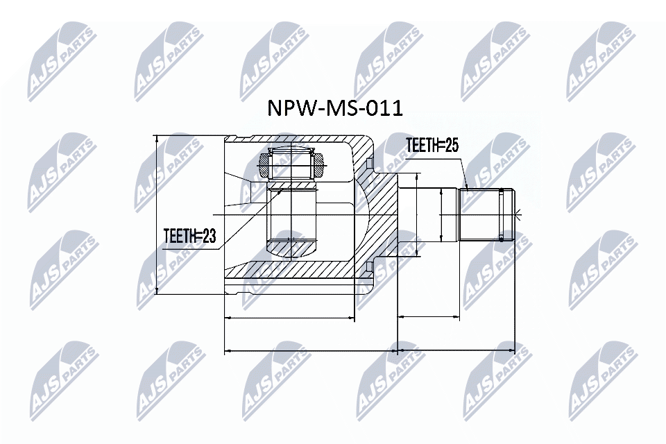 Fits NTY NPW-MS-011 INNER CV JOINT ⭐UK Stock⭐ - Image 11