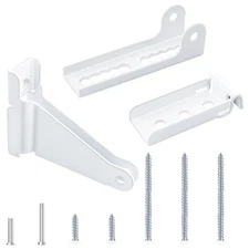 Reinforced Storm Door Closer Bracket, Screen Door Closer Replacement White