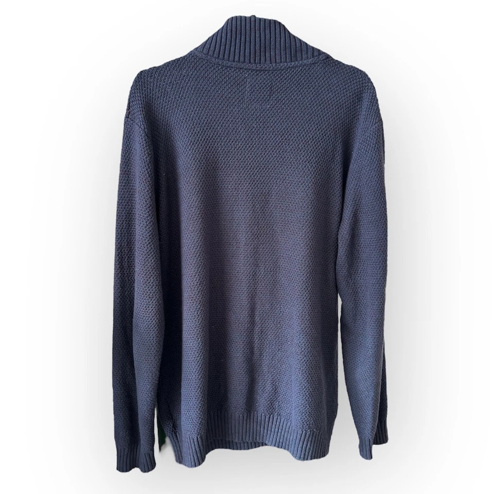 MILANO Италии вязаный высокий воротник 1/4 молнии лучший Sport моды мужской свитер размер XL - Изображение 2 из 4