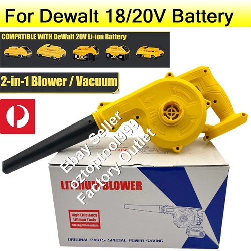 【2in1】Cordless Leaf Blower for Dewalt 20V Battery Electric Leaf Blower