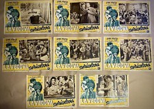 LA VEDOVA PERICOLOSA-8Lobby Card fotobuste originali-Bud Abbott,Lou Costello1947