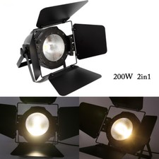 200W COB LED Stage Par Audience Light Blinder Cool Warm White DMX DJ Lighting