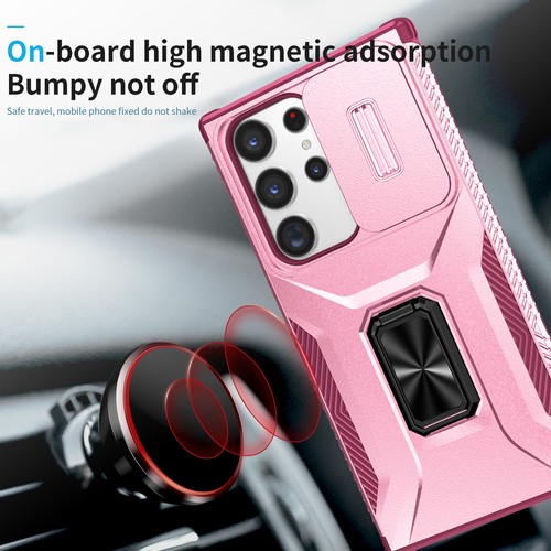 Für Samsung Galaxy A14 A54 S23 S24 Schiebekamera Abdeckung Ring Ständer Rückseite Hülle - Bild 63 von 72