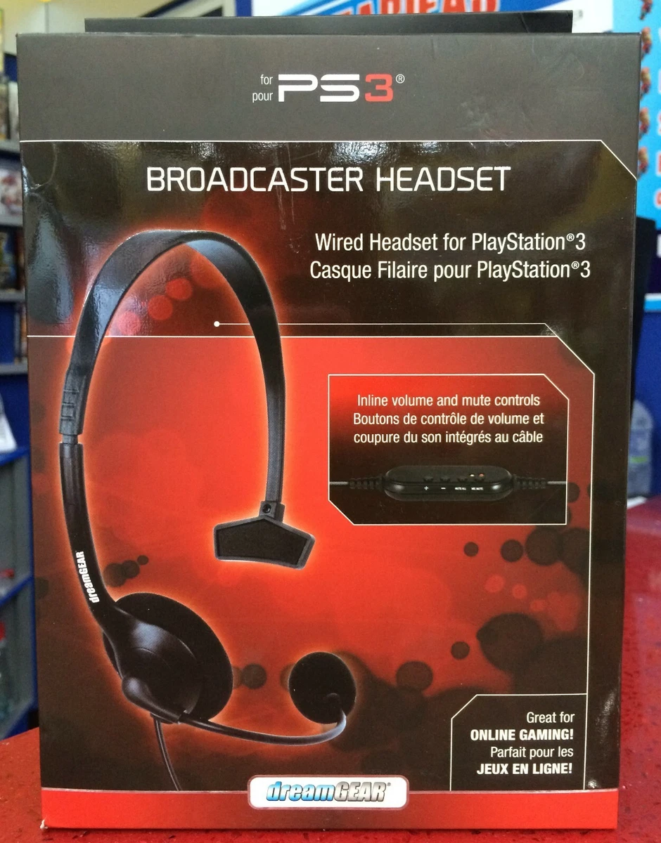 Broadcaster Headset PlayStation 3 ps3 by DreamGEAR
