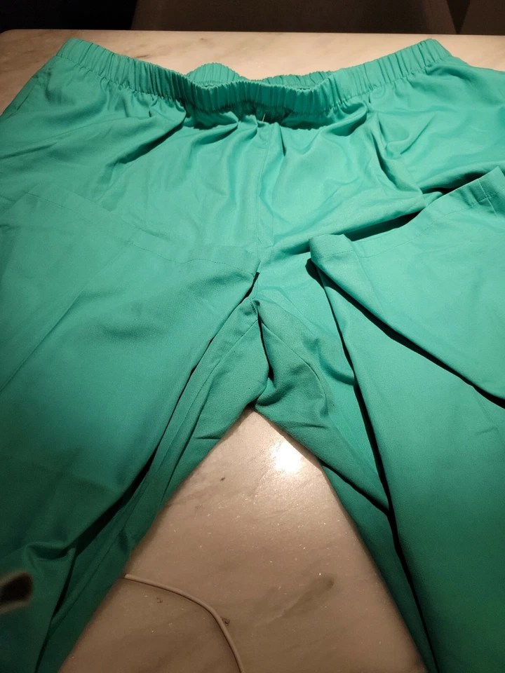 Pantalones para mujer SB Scrub Aqua 2X dos bolsillos delanteros #991 cintura elástica Foto 2 de 4