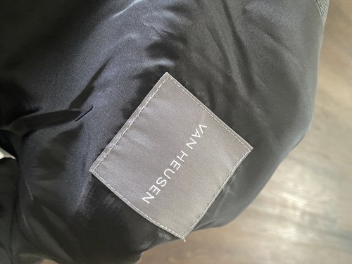 Boys Dark Gray Van Heusen Suit Jacket And Pants Size 20 Husky #6 - Picture 4 of 11