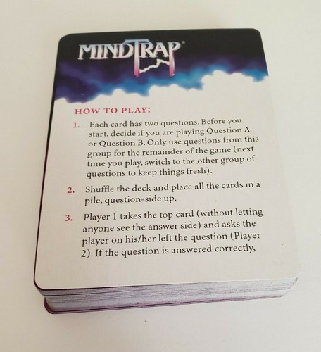 Outset Media Mindtrap Brain Cramp Card Game - Picture 3 of 4