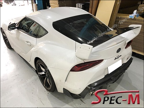 JPM Carbon Fiber Trunk Wing Spoiler Painted A96 for Supra A90 A91 MK5 2019+ CF - Picture 3 of 4