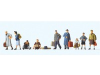 Preiser 10611 FlüChtlinge 9 Figuren Mit ZubehöR Exklusivserie H0 Neu