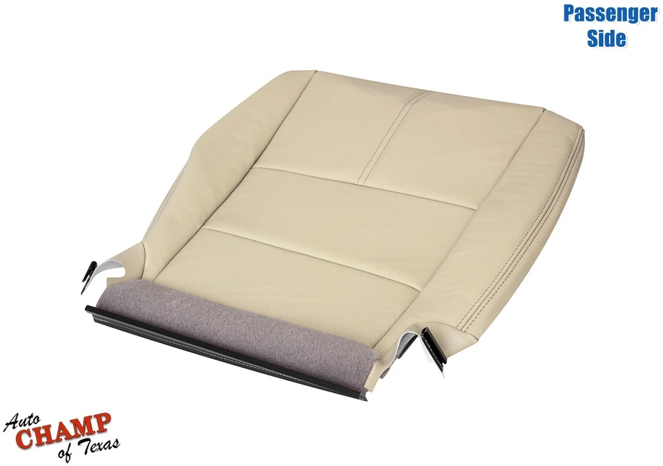 Honda Accord Crosstour 2010-2015 - cubierta de asiento de cuero inferior lateral del pasajero tostado Foto 4 de 4