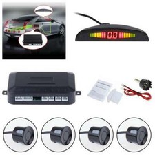 4 Sensori di Parcheggio Auto Camper Acustici con Display LED e Centralina 12V