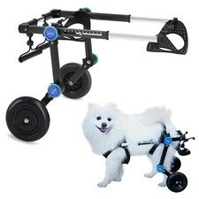 Small Dog Wheelchair for Back Legs 11-18 lb All-Terrain Tires Mobility Cart