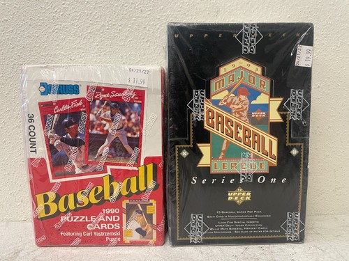 1990 Donruss MLB Baseball –1 Sealed Wax Pack + Factory Sealed 36ct Box