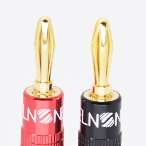 1pc ELNONE 4mm High Quality Gold Plated HiFi Speaker Banana Plug Audio Connector - Picture 4 of 8