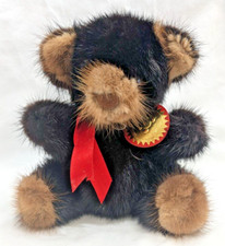 Vintage 1982 Genuine Mink 7" Rare Bear Teddy Bear 357185