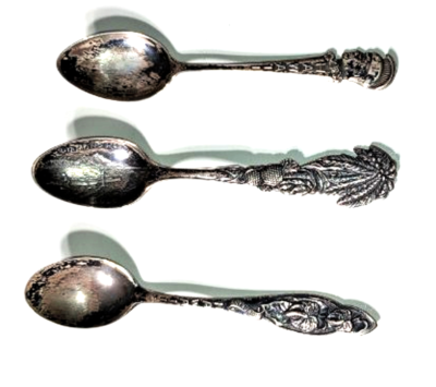 Vintage Sterling Silver Rare HAWAII Souvenir Spoon Lot of 3 | eBay