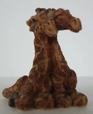 Stone Critter Littles Giraffes 2x2 Animal Figurine VTG All Creatures Tiny Mini