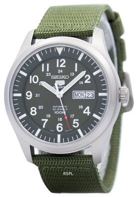 Seiko 5 Military Automatic Sports SNZG09 SNZG09K1 SNZG09K Men's Watch | eBay