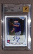 2011 Bowman Chrome #BCAP-DV Daniel Vogelbach Refractor Auto RC /500 BGS 9/10