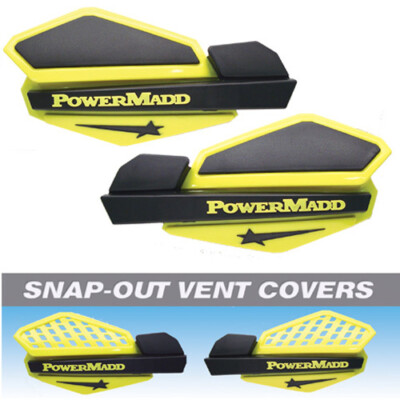 Powermadd 34206 | Star Handguard System - Suzuki Yellow/Black