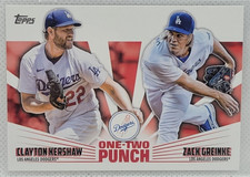 Clayton Kershaw & Zack Greinke 2023 Topps  Baseball One Two Punch  #12P19 NrMt