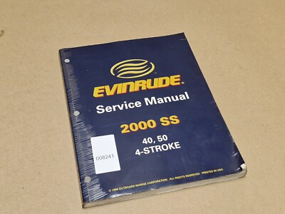 Evinrude 2000 SS 40 50 4 Takt Service Werkstatthandbuch 787061 original gebraucht