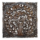 Wood Carving Wall Picture Bodhi Tree Solid Wood Wall Sculpture Tree Of Life