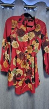 Parisian Petite Fabric Floral Dress Long Sleeve