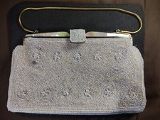 Vintage Beaded Handbag w/ Mother of Pearl Accent Division of John Wind Imports J