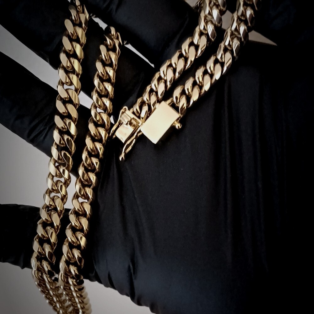 【Miami Cuban Curb Link】【18K刻印あり】【喜平】匿名配送 Miami Cuban Curb Link】【18K刻印あり】【喜平】匿名配送