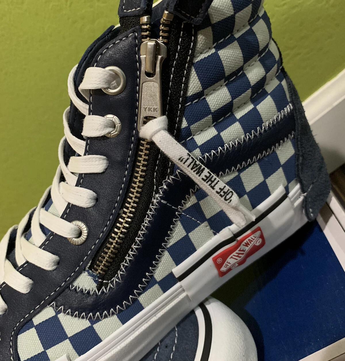 Abito Vans Vault Sk8 taglio e incolla alto blues bianco Supreme Bape uomo 9