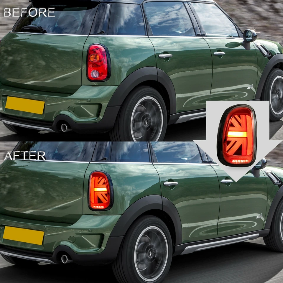 Luces traseras LED rojas para BMW MINI Countryman R60 2010-2015 2016 con secuencial - Imagen 3 de 4