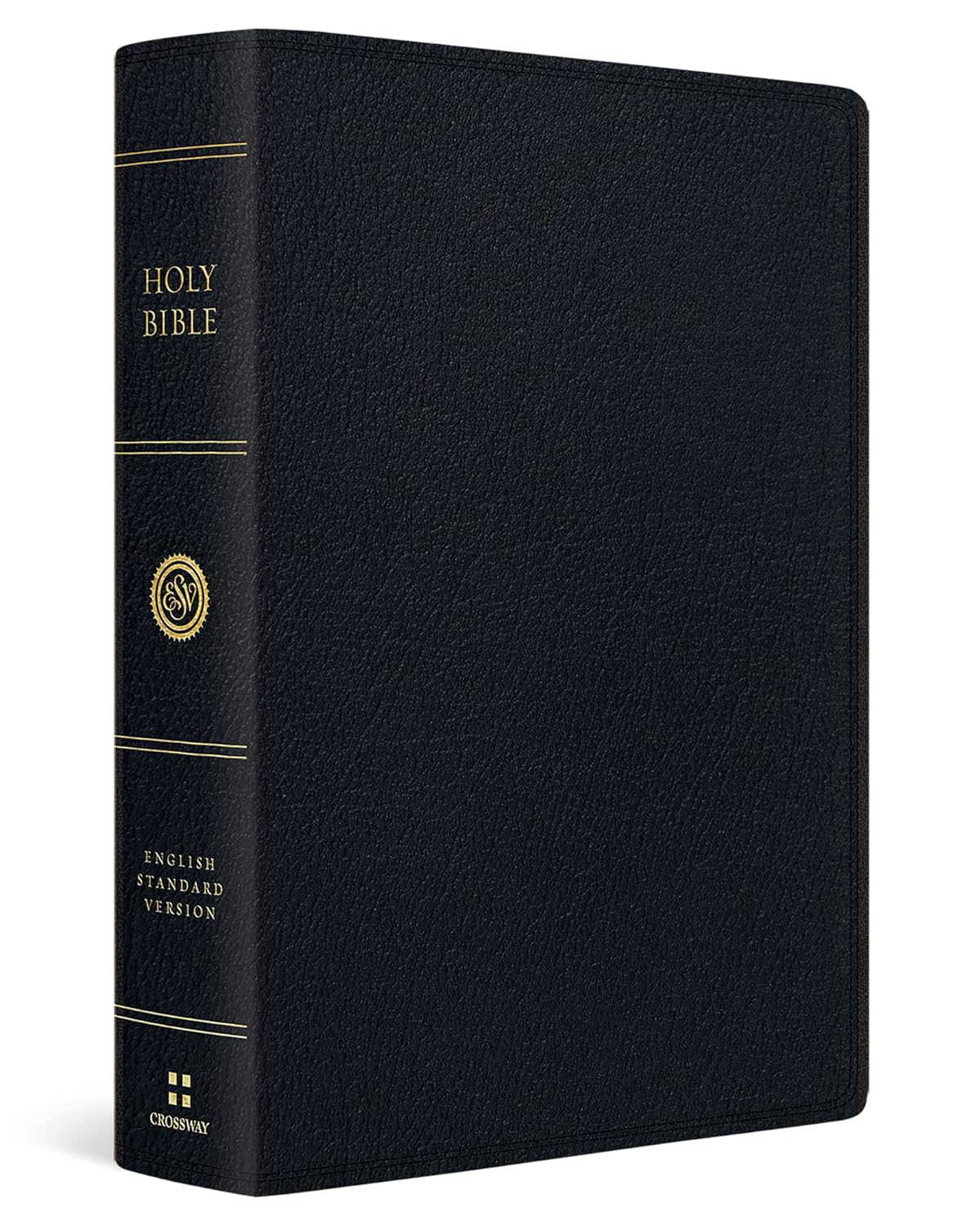 ESV Super Giant Print Bible Black Leather 15 pt Font Readers Edition