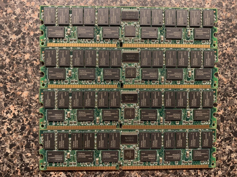 4GB Kit Kingston 4x1GB PC-2700 DDR2 Fully Buffered Registered ECC RAM - Image 2 of 2