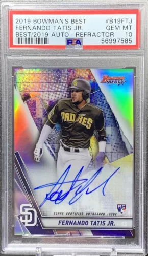 2019 Bowmans Best Fernando Tatis Jr Refractor Auto (RC) PSA 10