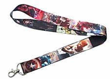 The Avengers Superhero Characters ID Holder Lanyard Keychain
