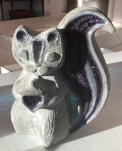 SIGNED JONATHAN ADLER POTTERY/GLASS SQUIRREL MENAGERIE FIGURINE! - Picture 5 of 10