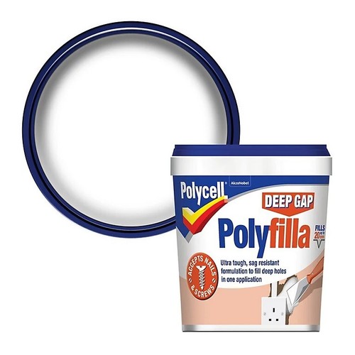 Polycell Ready Mixed Tub Deep Gap Polyfilla 1L White - Picture 5 of 6