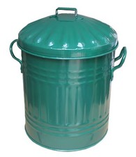 15 Litre Colour Mini Metal Bin Small Dustbin Rubbish Bathroom Toy Storage made i