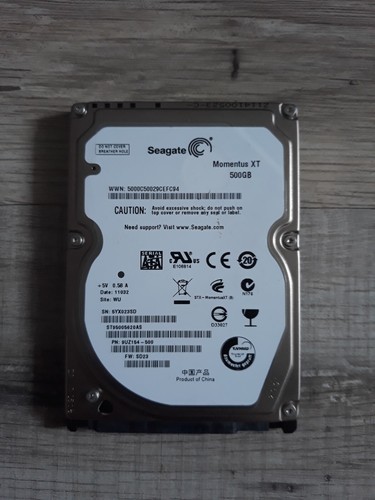 Seagate Festplatte. HDD 500GB, 2,5", SATA II, funktionsfähig