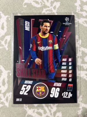 2020-21 Lionel Messi Topps Match Attax Champions League Super