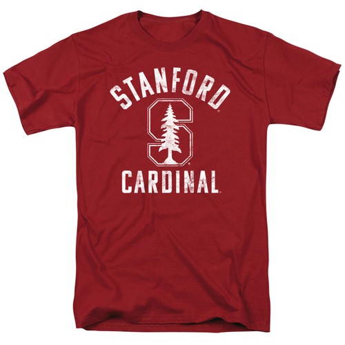 Stanford University Adult T-Shirt Cardinal Logo, Cardinal, S-3XL