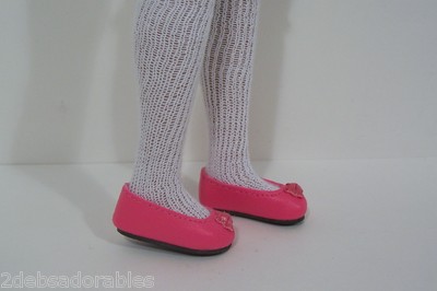 DK PINK Princess Flats w/Satin Bow Doll Shoes For 12'' Marley Wentworth (Debs*)