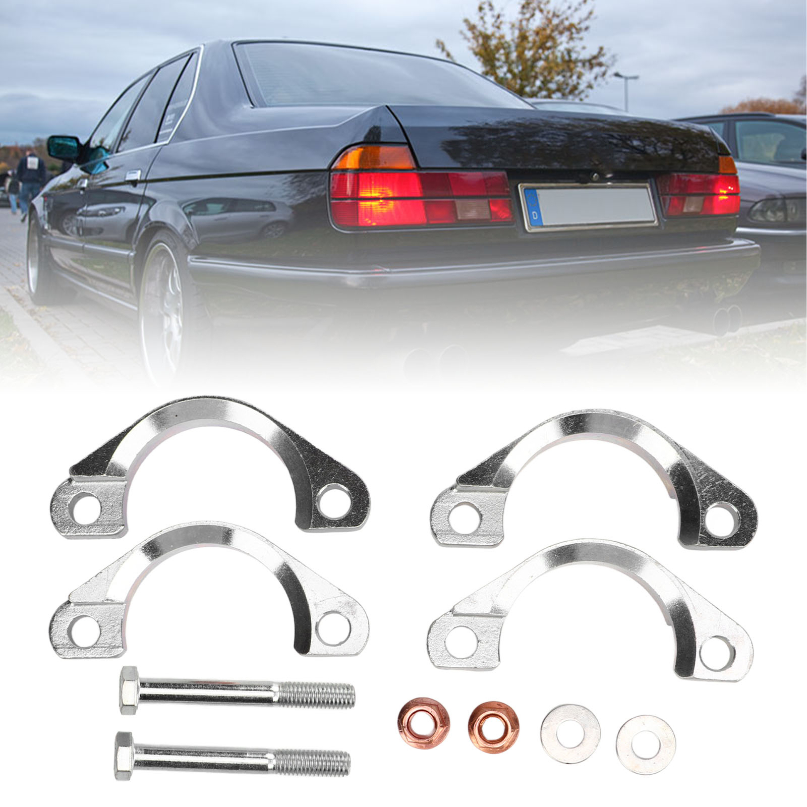 Exhaust Flange Rebuild Kit Exhaust Flange Repair Kit 50mm Dia Carbon