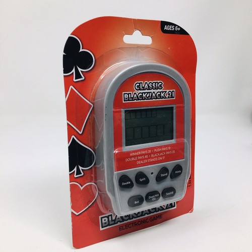 Classic Blackjack 21 Electronic Game Handheld Travel 2019 Large screen Sound NEW - Picture 3 of 5